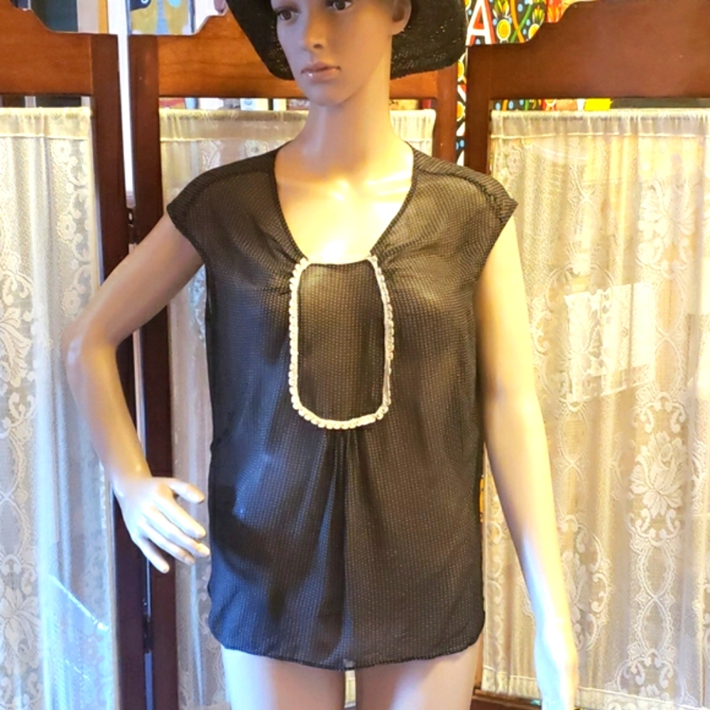 NWOT Sheer Top Size Large